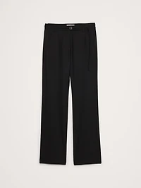 Mid-Rise Bootcut Wool-Blend Flannel Pant
