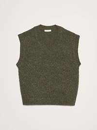 Donegal Wool-Blend Sweater Vest