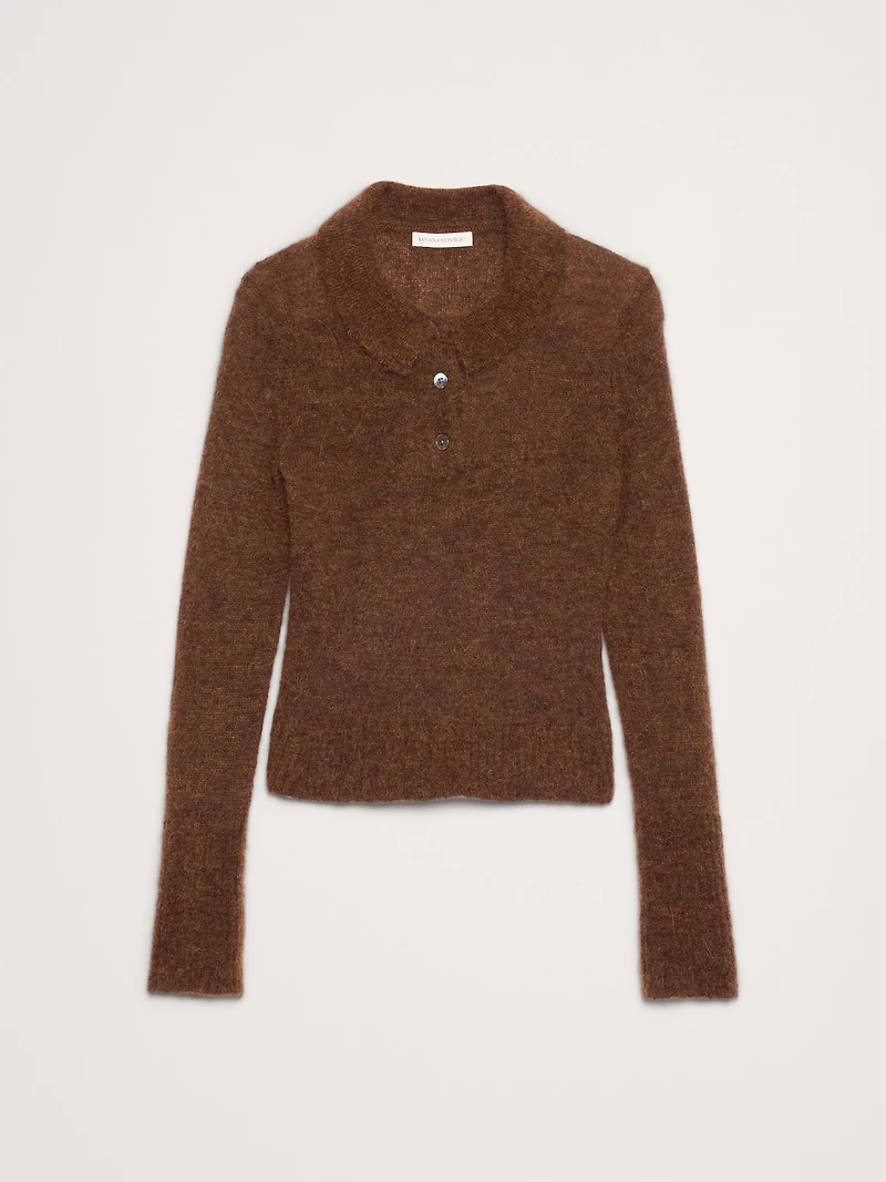 Italian Alpaca-Wool Sweater Polo