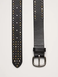 Studded Leather Belt