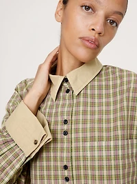 Oversized Cotton Poplin Banker Shirt