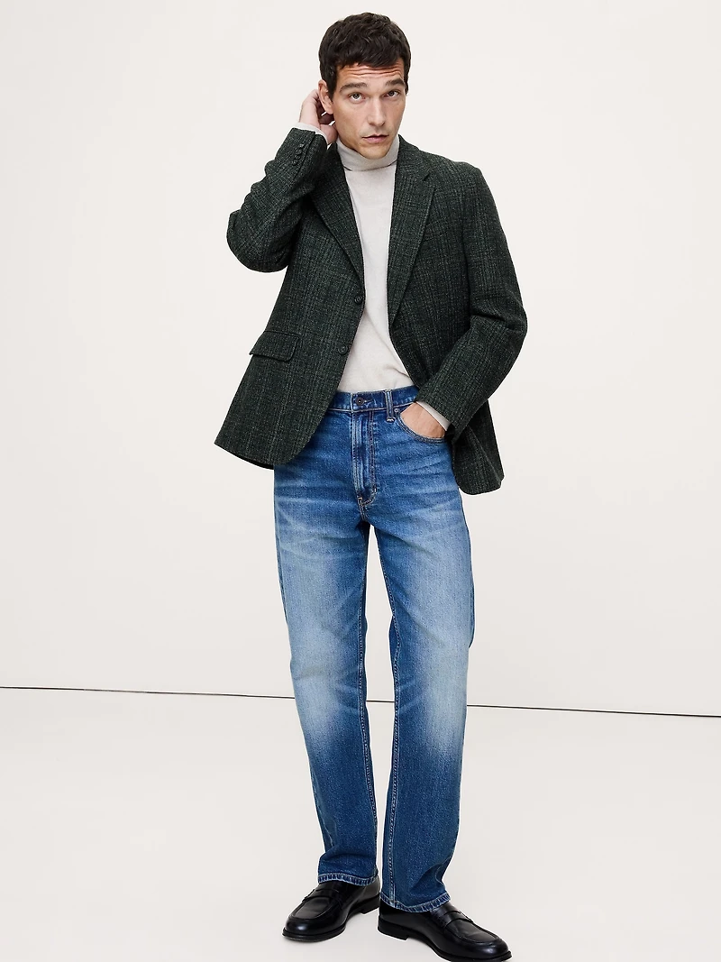 Italian Wool Tweed Suit Jacket