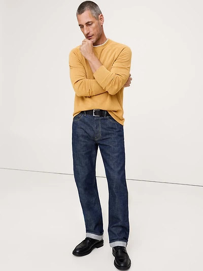 Slub Double-Knit Crew-Neck T-Shirt