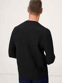 Slub Double-Knit Herringbone T-Shirt