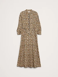 Cotton Utility Zip Maxi Dress