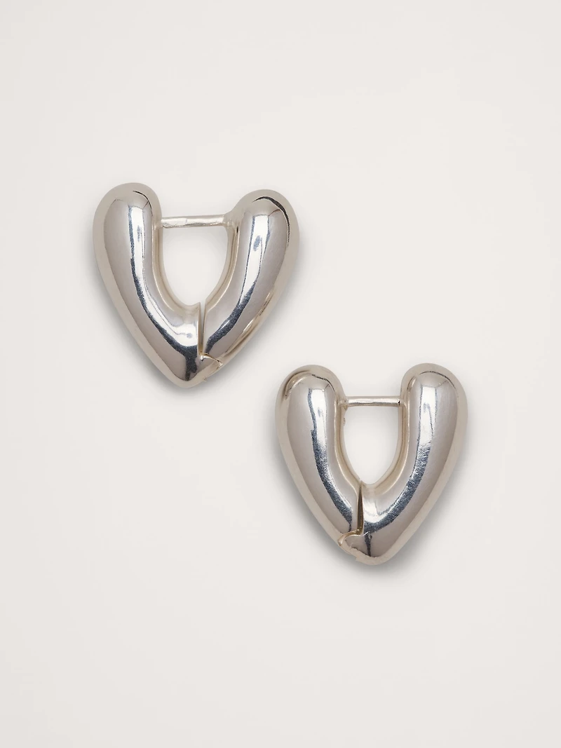Heart Hoop Earrings