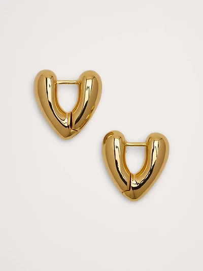 Heart Hoop Earrings