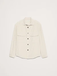 Loose-Fit Diamond Corduroy Overshirt