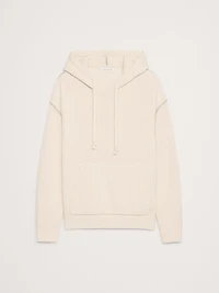 Merino-Cotton Sweater Hoodie