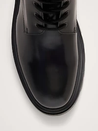Italian Leather Combat Boot
