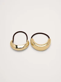 Metal Accent Hair Tie 2-Pack