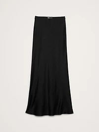 Hammered Satin Maxi Skirt