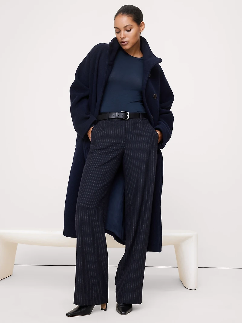 Luxe Wool-Blend Crew-Neck T-Shirt