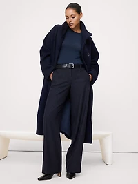 Luxe Wool-Blend Crew-Neck T-Shirt