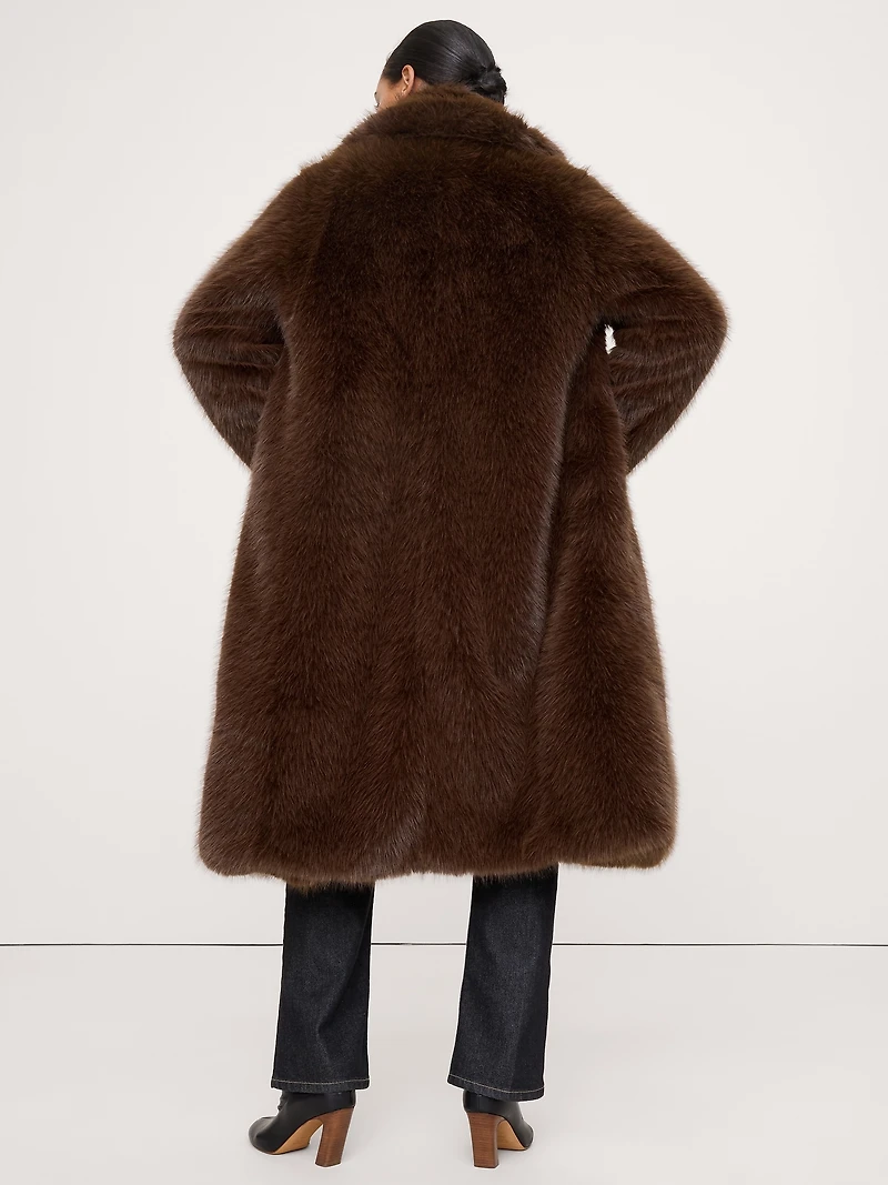 Faux Fur Long Coat