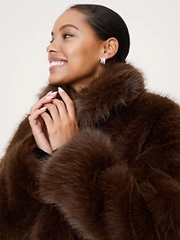 Faux Fur Long Coat
