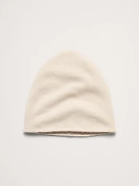 Reversible Brushed Wool-Cashmere Beanie