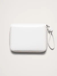 Italian Leather Zip Mini Wallet