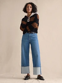 High-Rise Stovepipe Straight Leg Jean