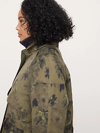 Floral Quilted Parka