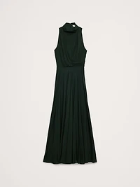 Stretch-Crepe Maxi Dress