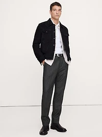 Slim Italian Flannel Dress Pant