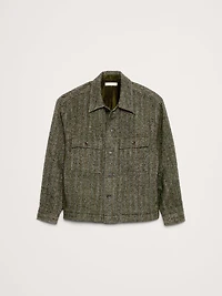 Relaxed-Fit Heavy Overshirt with Wool
