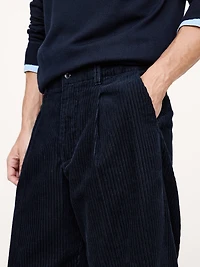 Loose Pleated Corduroy Pant