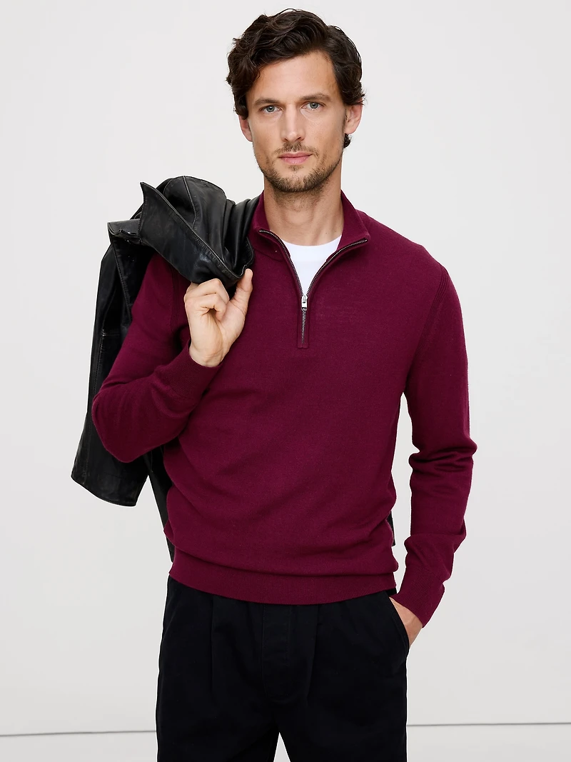 Merino Half-Zip Sweater
