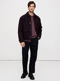 Italian Merino-Cashmere Waffle-Knit Sweater