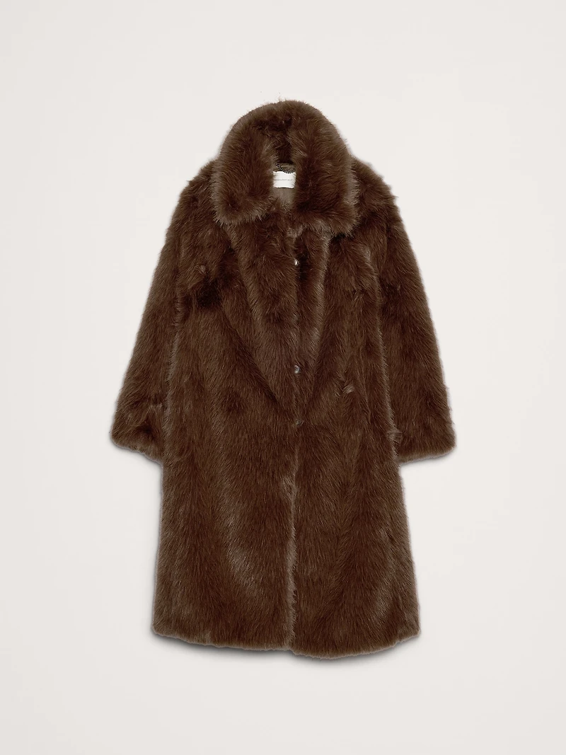 Faux Fur Long Coat