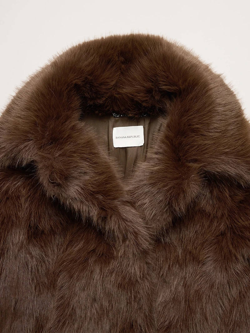 Faux Fur Long Coat