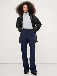 High-Rise Modern Straight Refined Pant