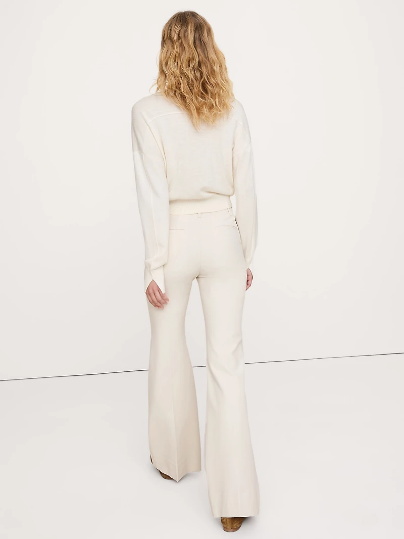 High-Rise Modern Flare Refined Pant