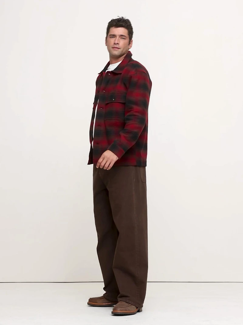 Relaxed-Fit Plaid Flannel Overshirt