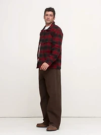 Relaxed-Fit Plaid Flannel Overshirt