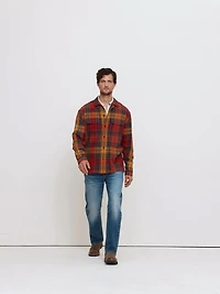 Relaxed-Fit Plaid Cotton Overshirt