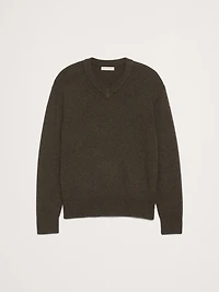 Italian Merino-Blend V-Neck Sweater