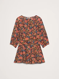Cotton Mini Dress with Belt Bag