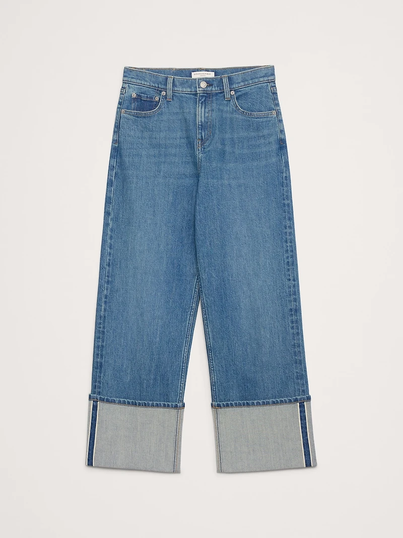 High-Rise Stovepipe Straight Leg Jean