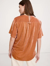 Drapey Velvet Top