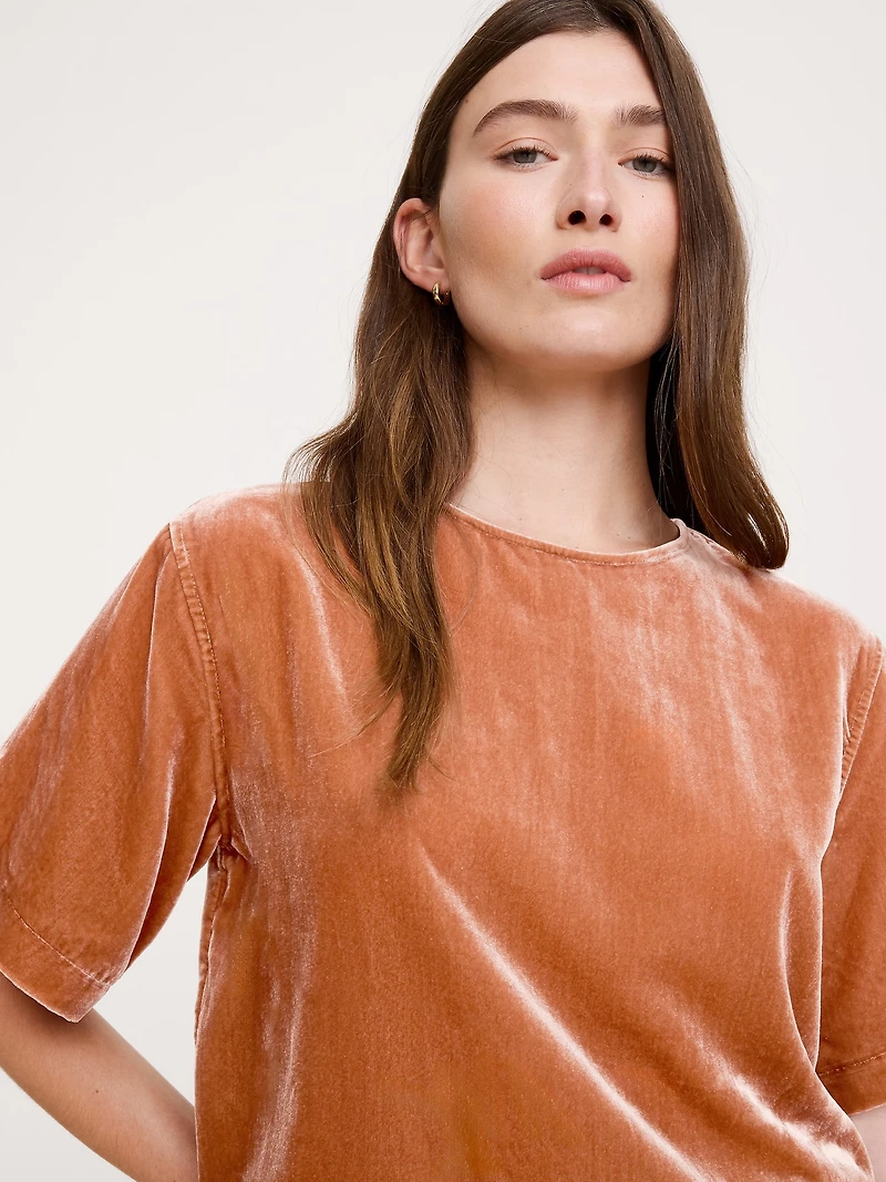 Drapey Velvet Top