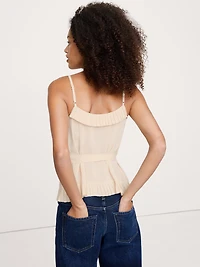 Georgette Ruffle Tank