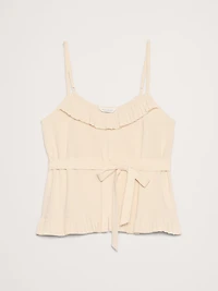 Georgette Ruffle Tank