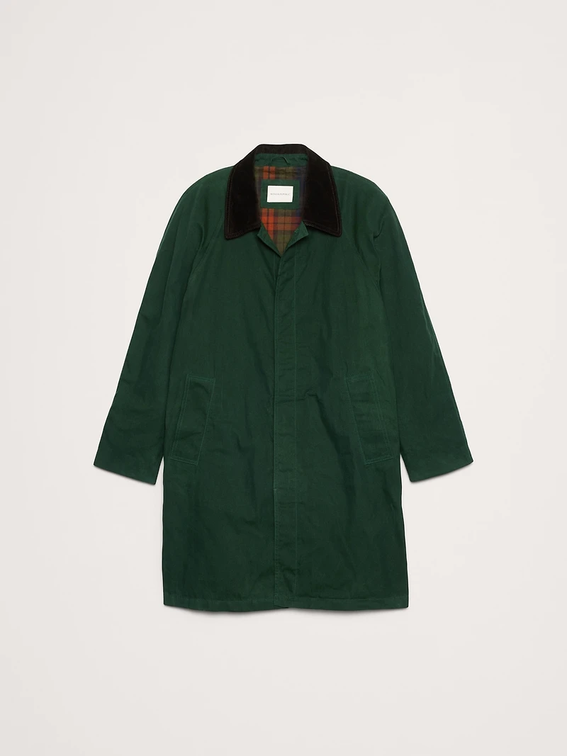 Water-Resistant Mac Coat