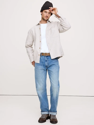 Relaxed-Fit Flannel Overshirt