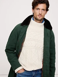 Water-Resistant Mac Coat