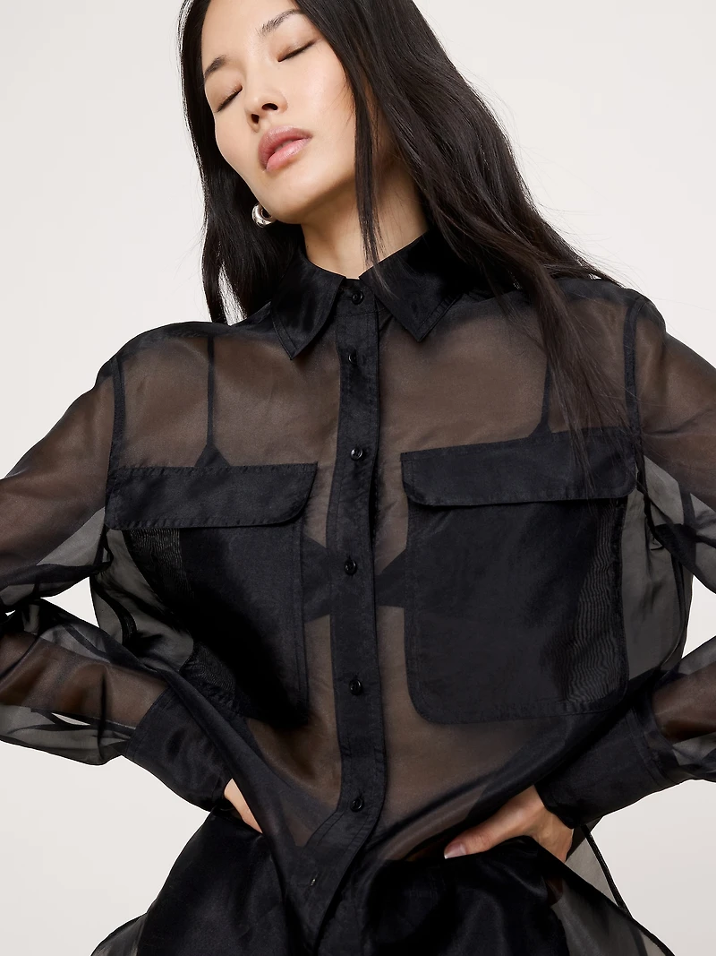 Organza Utility Shirt