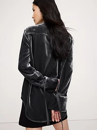 Velvet Tuxedo Shirt