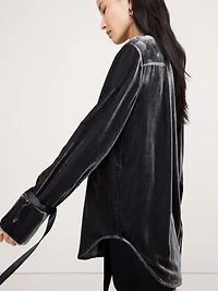 Velvet Tuxedo Shirt